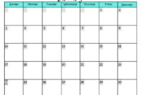 Write On Calendar Template – Colona.rsd7 With Blank with Blank Activity Calendar Template